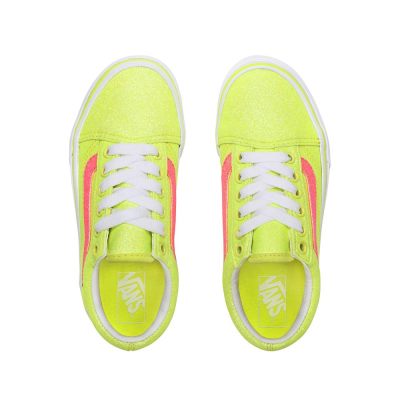 Vans Neon Glitter Old Skool - Çocuk Spor Ayakkabı (Sarı)